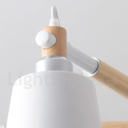 3 Light Moderni nykyaikainen puinen kattokruunuvalo