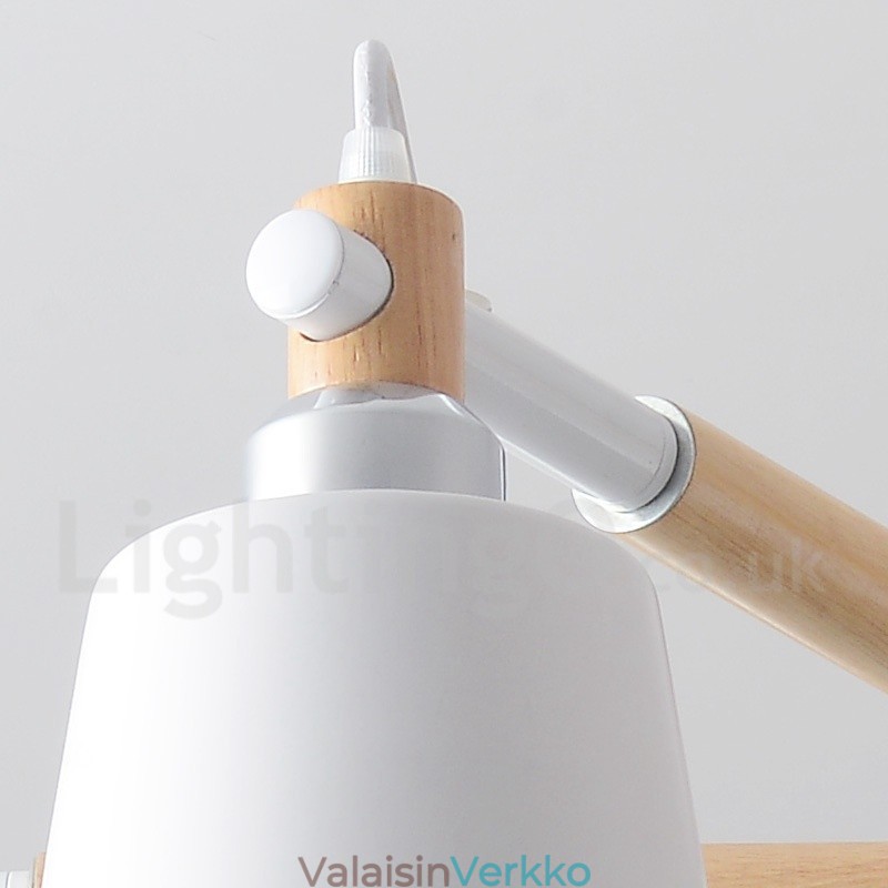 Moderni Contemporary Wood 6 Light kattokruunulamppu