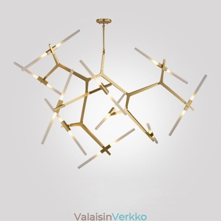 Moderni Contemporary 20 Light Kattokruunu (musta kultainen) Moderni Contemporary 20 Light Kattokruunu (musta kultainen)