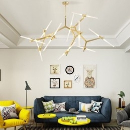 Moderni Contemporary 20 Light Kattokruunu (musta kultainen)