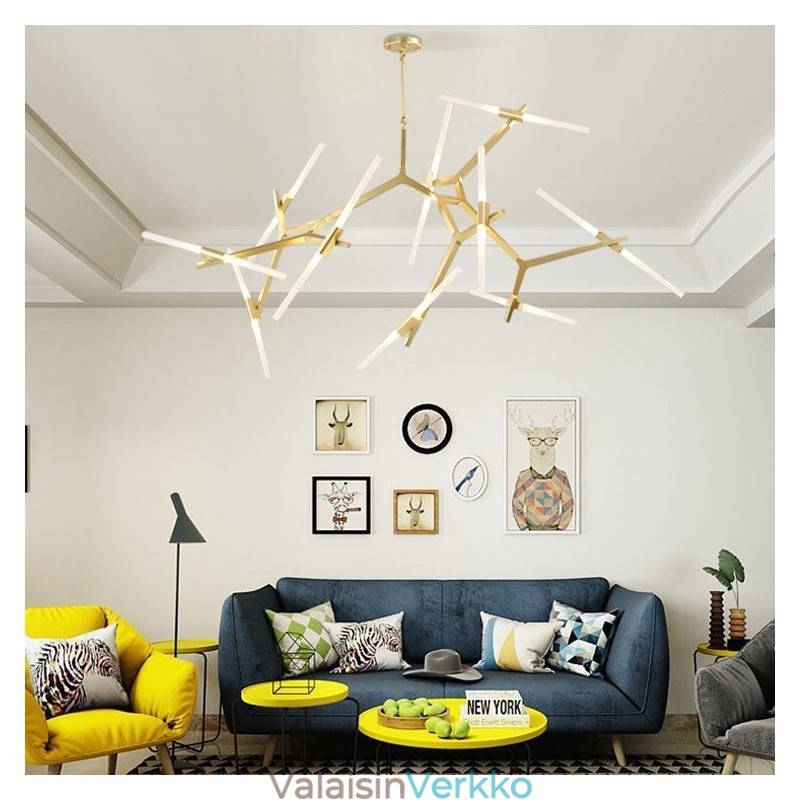 Moderni Contemporary 20 Light Kattokruunu (musta kultainen)