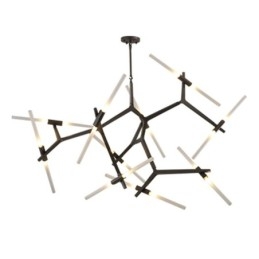 Moderni Contemporary 20 Light Kattokruunu (musta kultainen)