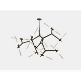 Moderni Contemporary 20 Light Kattokruunu (musta kultainen)