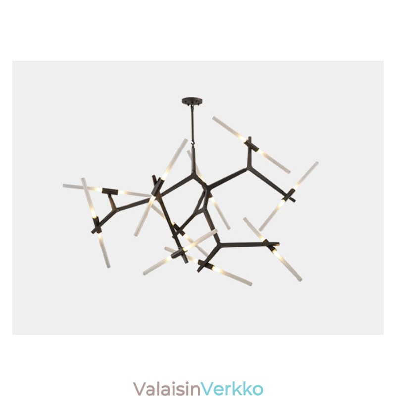 Moderni Contemporary 20 Light Kattokruunu (musta kultainen)