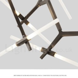 Moderni Contemporary 20 Light Kattokruunu (musta kultainen)