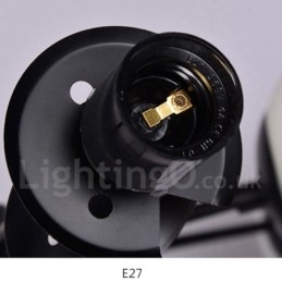 Musta 8 Light Modern Contemporary 2-tasoinen metallikattokruunu lasivarjostimella