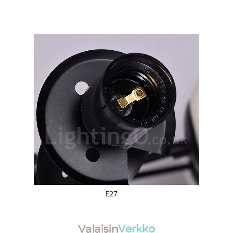 Musta 8 Light Modern Contemporary 2-tasoinen metallikattokruunu lasivarjostimella