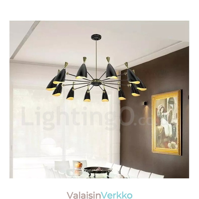 12 Light Kattokruunu Moderni nykyaikainen valo