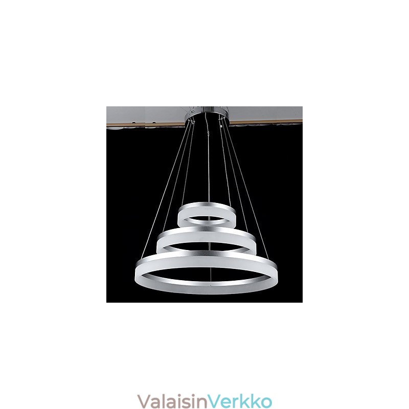 Pyöreä riippuvalaisin nykyaikaiset akryylilamput valaisimet ylelliset kolme rengasta kattovalaisimet