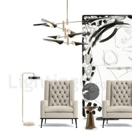 Moderni Contemporary 4 Tier 8 Light kattokruunu