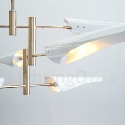 Moderni Contemporary 4 Tier 8 Light kattokruunu