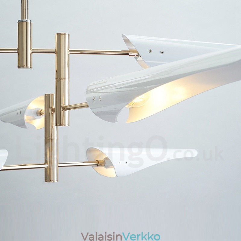 Moderni Contemporary 4 Tier 8 Light kattokruunu