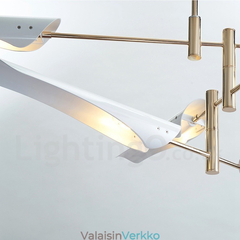 Moderni Contemporary 4 Tier 8 Light kattokruunu