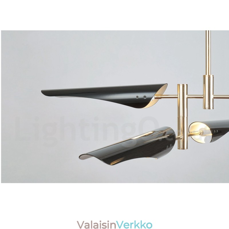 Moderni Contemporary 4 Tier 8 Light kattokruunu