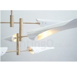Moderni Contemporary 4 Tier 8 Light kattokruunu