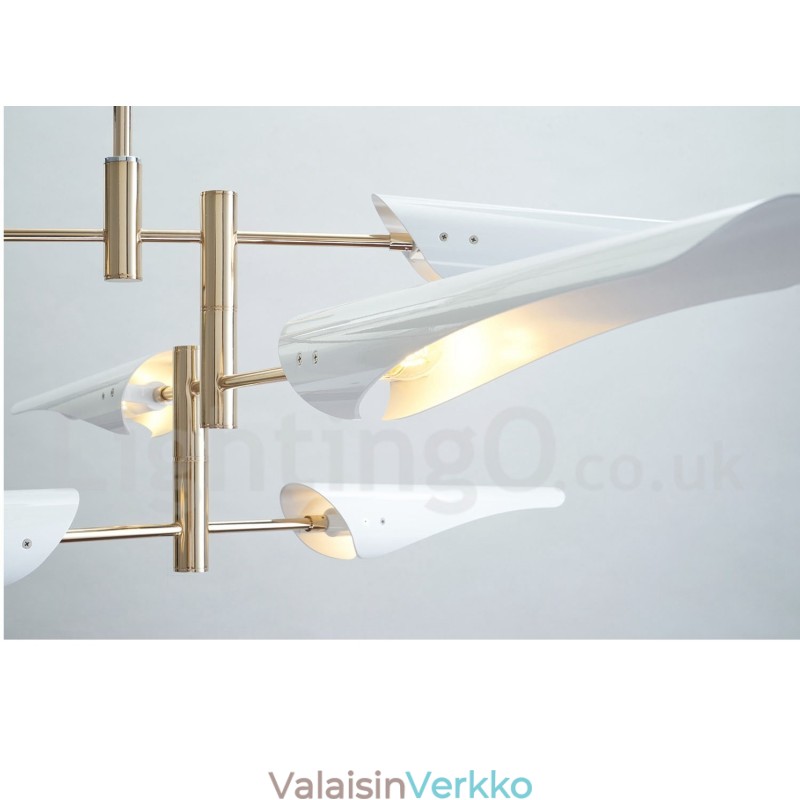 Moderni Contemporary 4 Tier 8 Light kattokruunu