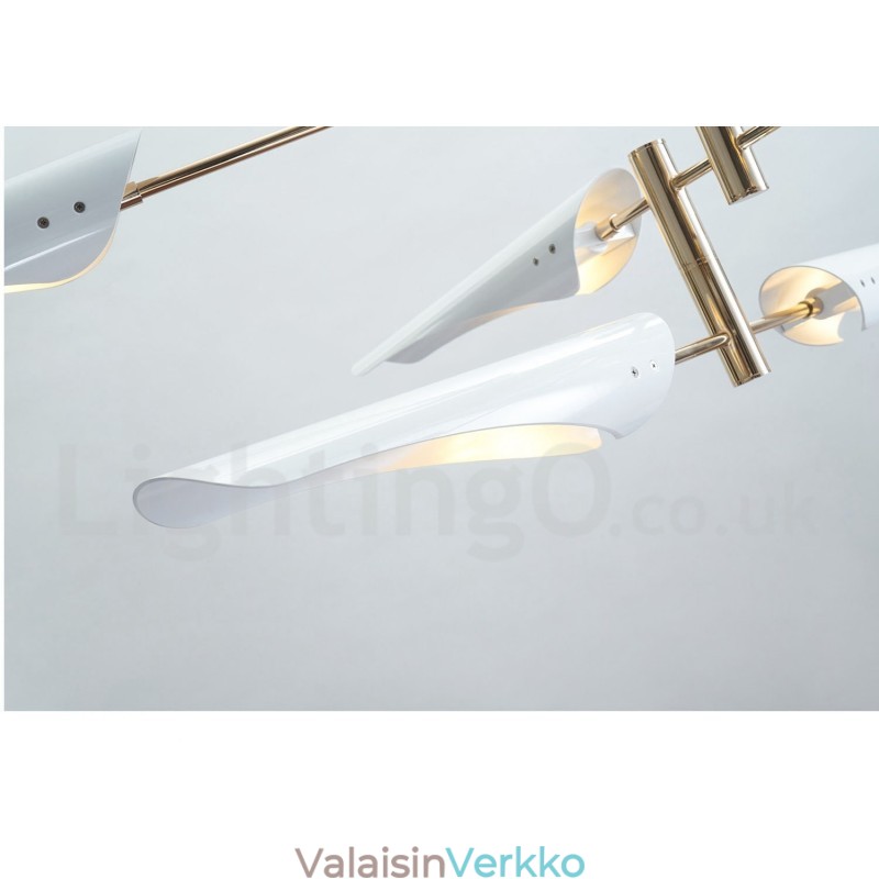 Moderni Contemporary 4 Tier 8 Light kattokruunu