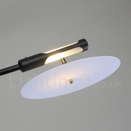 Musta 8 Light moderni nykyaikainen kattokruunulamppu