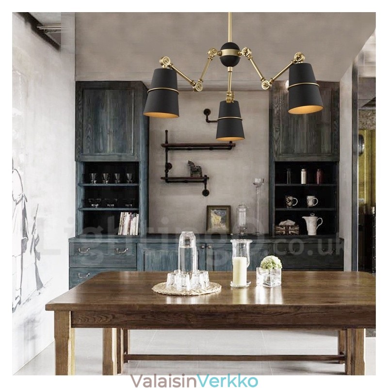 3 Light Moderni, nykyaikainen kattokruunulamppu
