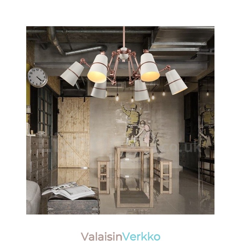 6 valoa kattokruunulamppu modernilla ja nykyaikaisella valolla
