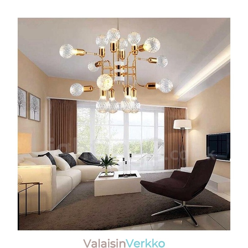 4-tasoinen moderni nykyaikainen 16-kevyinen kattokruunulamppu