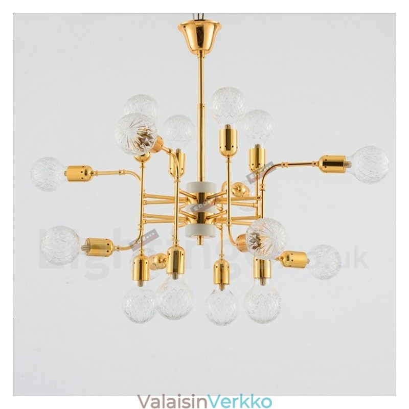 4-tasoinen moderni nykyaikainen 16-kevyinen kattokruunulamppu