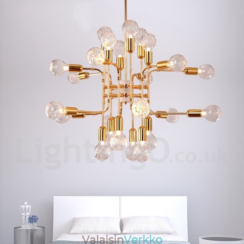 4-tasoinen moderni nykyaikainen 16-kevyinen kattokruunulamppu