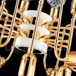 4-tasoinen moderni nykyaikainen 24-kevyinen kattokruunulamppu