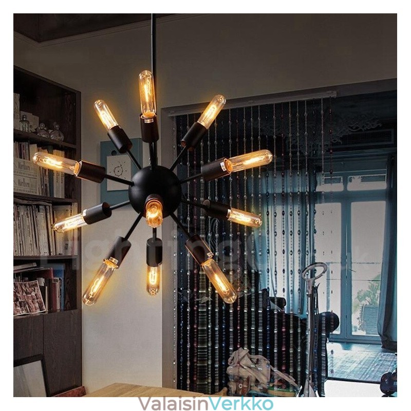 12 Kevyt Retro Vintage Sputnik kattokruunu