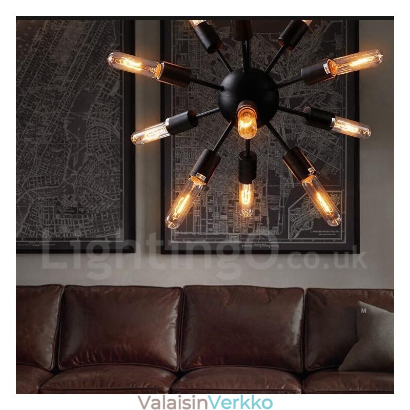 12 Kevyt Retro Vintage Sputnik kattokruunu