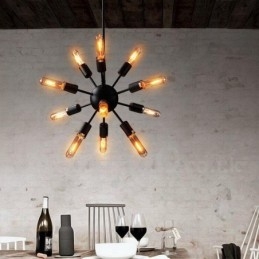 12 Kevyt Retro Vintage Sputnik kattokruunu