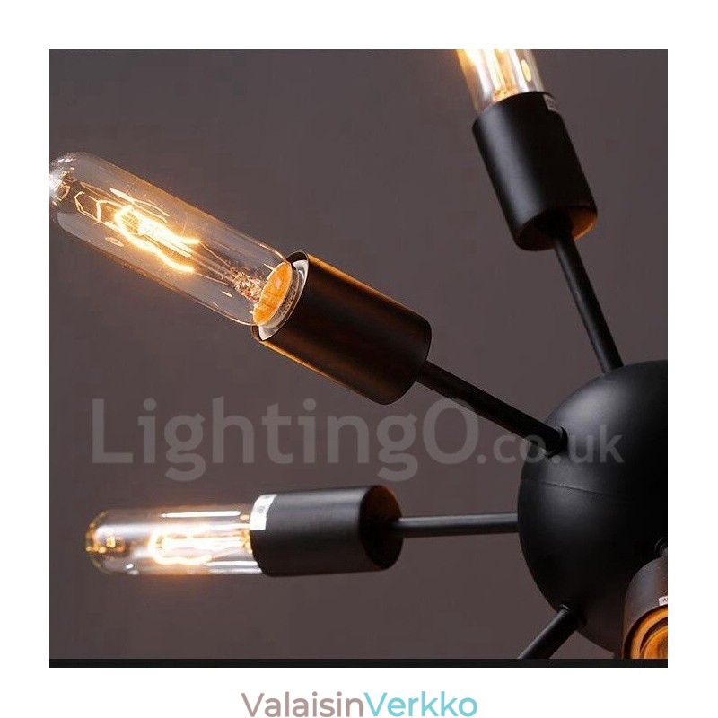 12 Kevyt Retro Vintage Sputnik kattokruunu