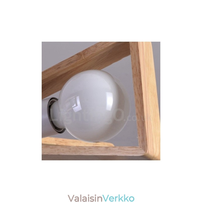 Puinen Single Tier 8 Light kattokruunulamppu moderni nykyaikainen tyyli