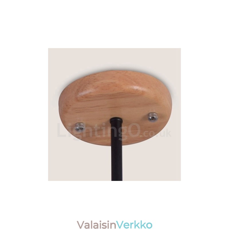 Puinen Single Tier 8 Light kattokruunulamppu moderni nykyaikainen tyyli