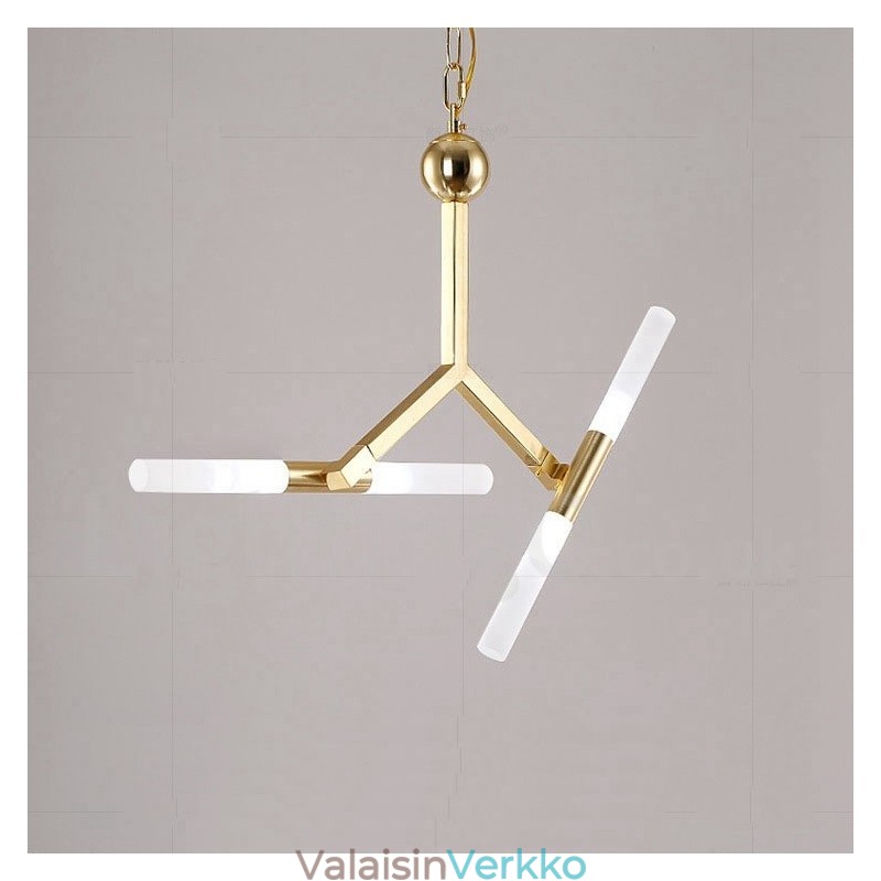 Moderni nykyaikainen 2 tason 4 vaalea kultainen kattokruunulamppu