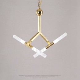 Moderni nykyaikainen 2 tason 4 vaalea kultainen kattokruunulamppu