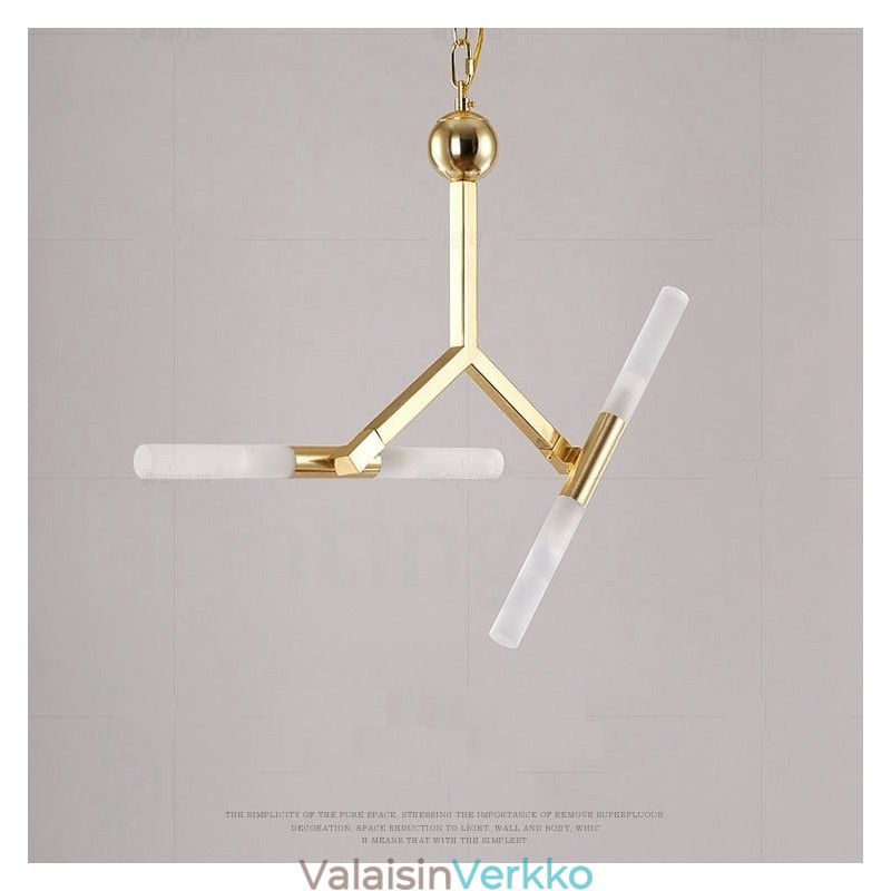 Moderni nykyaikainen 2 tason 4 vaalea kultainen kattokruunulamppu