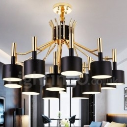 15 Light 2-tasoinen moderni nykytyylinen kattokruunulamppu