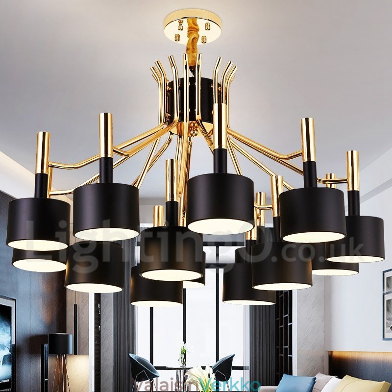 15 Light 2-tasoinen moderni nykytyylinen kattokruunulamppu