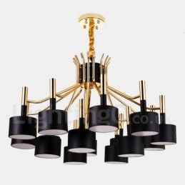 15 Light 2-tasoinen moderni nykytyylinen kattokruunulamppu