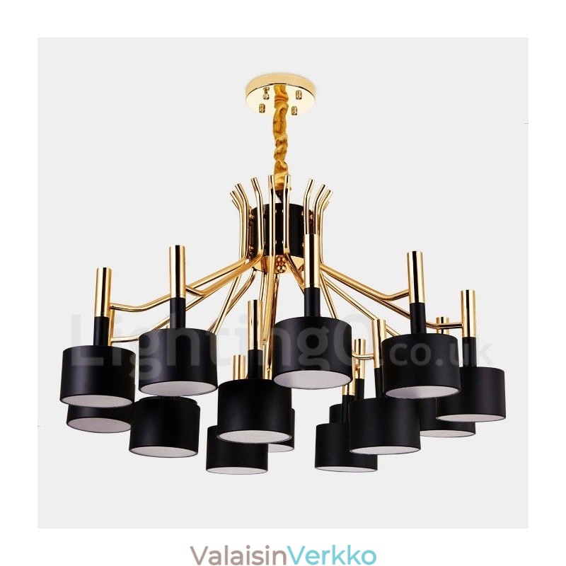 15 Light 2-tasoinen moderni nykytyylinen kattokruunulamppu