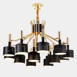 15 Light 2-tasoinen moderni nykytyylinen kattokruunulamppu