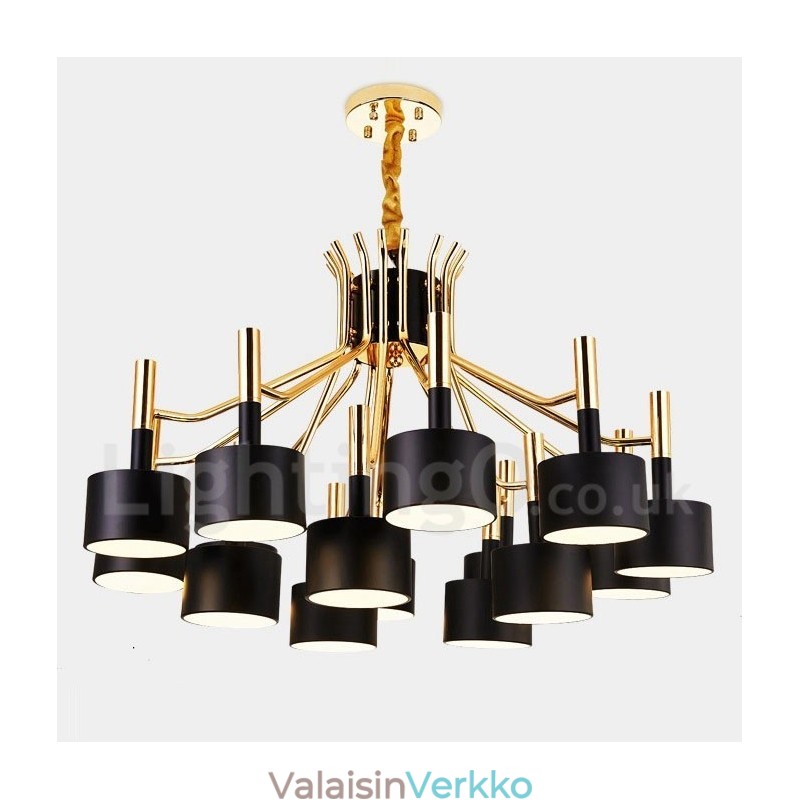 15 Light 2-tasoinen moderni nykytyylinen kattokruunulamppu