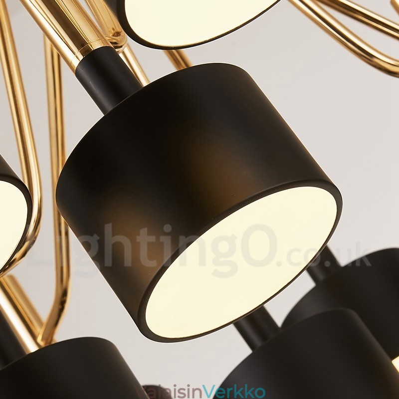 15 Light 2-tasoinen moderni nykytyylinen kattokruunulamppu