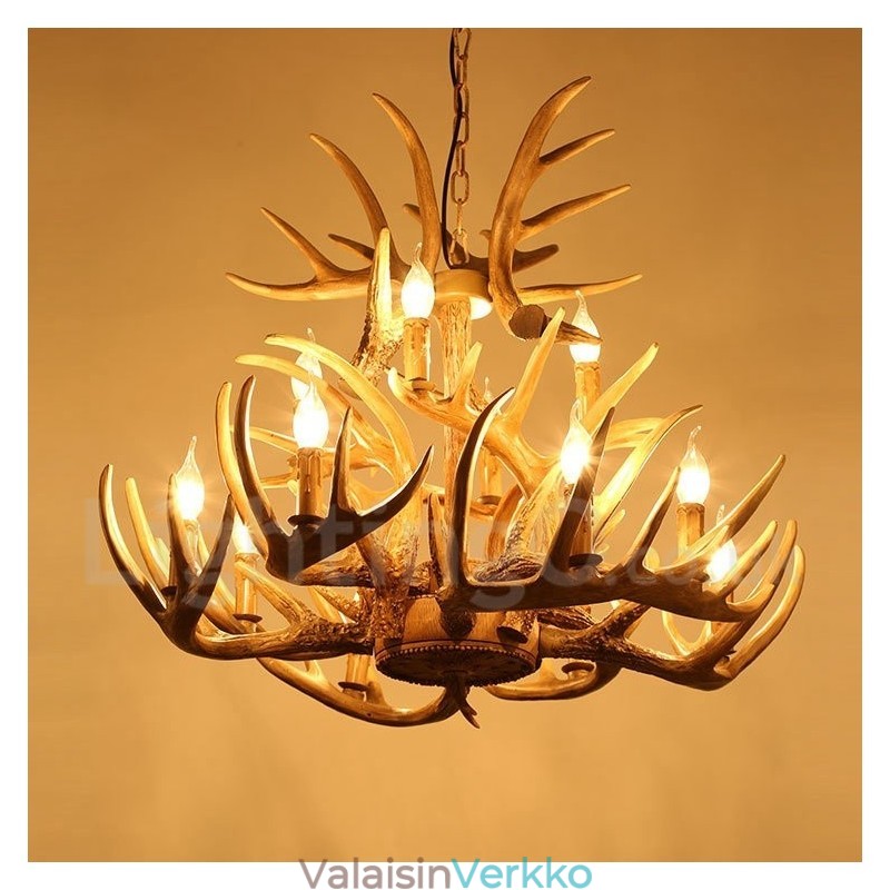 Vintage Country 12 Light kattokruunu valo