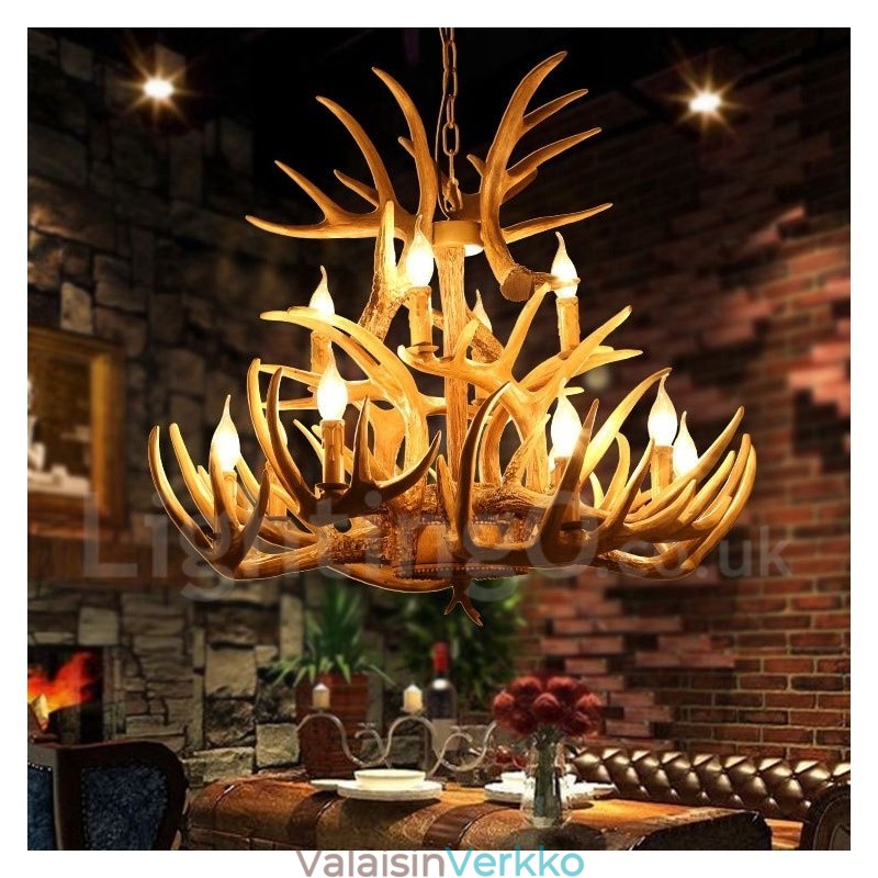Vintage Country 12 Light kattokruunu valo