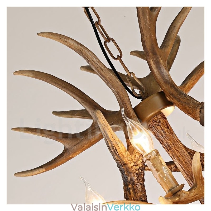 Vintage Country 12 Light kattokruunu valo