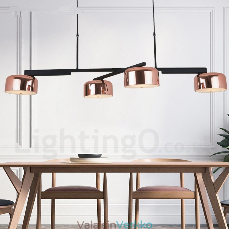 4 valoa yksitasoinen moderni nykyaikainen pyörivä kattokruunu