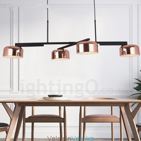 4 valoa yksitasoinen moderni nykyaikainen pyörivä kattokruunu