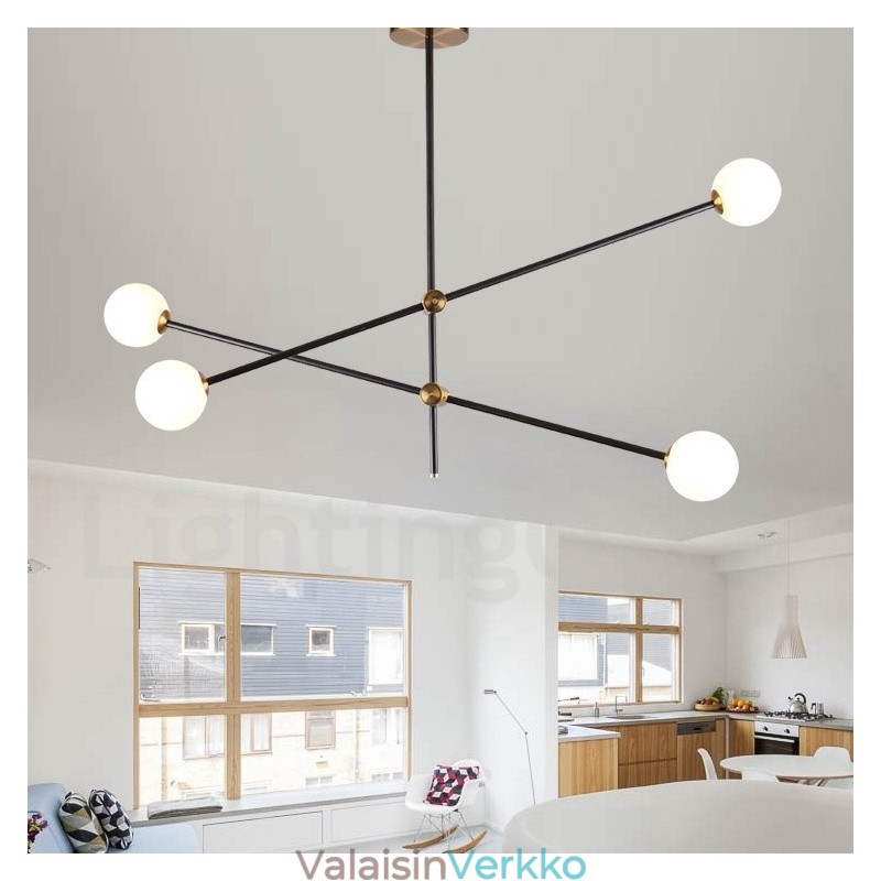 Moderni nykyaikainen 4-valo 2-kerroksinen kattokruunuvalo